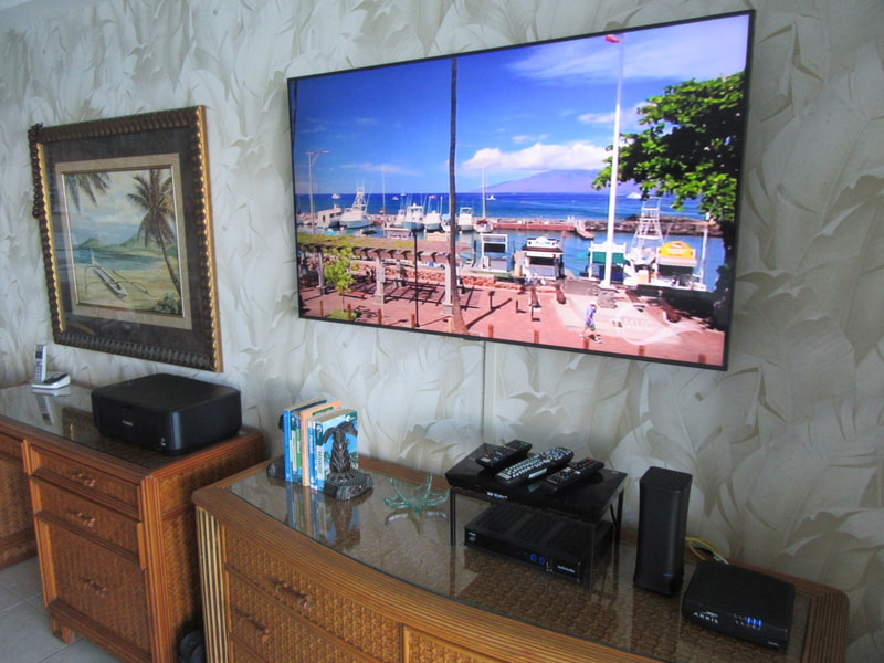 Maui Kai 806 55 inch Samsung LED Smart TV with Spectrum HD cable and On Demand viewing